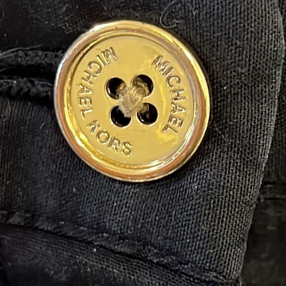 MICHAEL Michael Kors Skinny Black Pants with Gold Tone Hardware- Size 4 - Picture 2 of 10